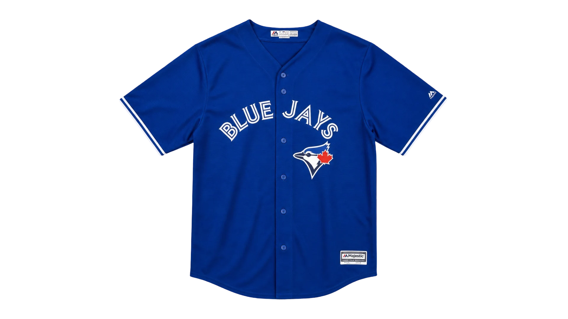 IMG_0690 Toronto Blue Jays Alternate Blue Majestic Baseball Jersey - Image 1