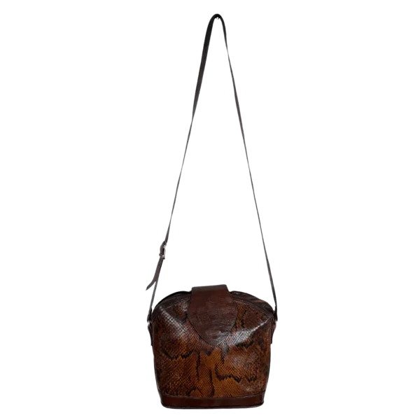 90s Buffalino Genuine Snakeskin Crossbody Bag