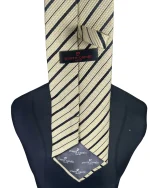 Pierre Cardin Yellow Striped Necktie - Image 3