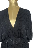 Limited Edition 2009 Jimmy Choo For H&M Beaded Batwing Dress - Image 4