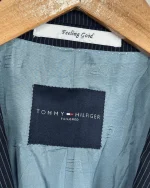 Tommy Hilfiger Feeling Good Tailored Wool Pinstripe Navy Blazer - Image 3