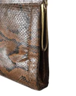 1960s Genuine Snakeskin Shoulder Bag with Chain Strap - Image 2