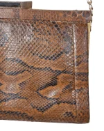 1960s Genuine Snakeskin Shoulder Bag with Chain Strap - Image 3