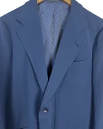 Blue Full Suit with Patterned Lining - Image 3