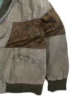 Genuine Suede Leather Bomber Jacket - Image 3
