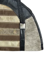 Hair-On Cowhide Striped Half-Moon Bag - Image 2