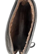 Hair-On Cowhide Striped Half-Moon Bag - Image 6