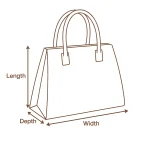 90s Genuine Leather Shoulder Bag With Gold Lock Detail - Image 6
