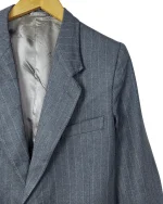 Valentino Uomo Pinstripe Pure Virgin Wool Blazer - Image 6