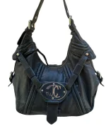Y2K Just Cavalli Leather Shoulder Bag - Image 10