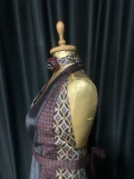 Handmade Upcycled Tie Halter Vest Top & Choker - Image 3