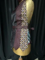 Handmade Upcycled Tie Halter Vest Top & Choker - Image 4
