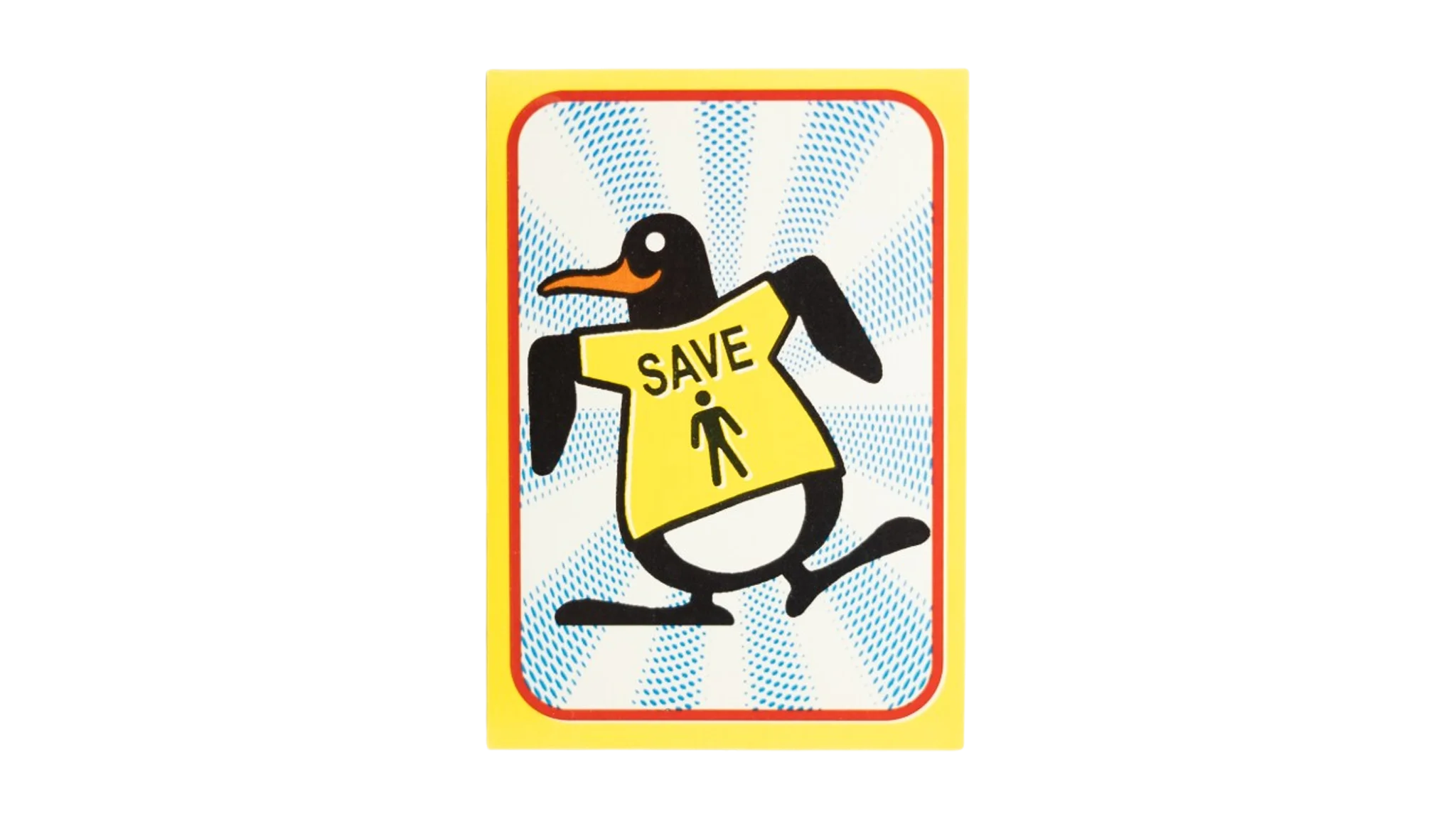 13 DSC02204 13 Save Human Beings Penguin Panini Sticker - Image 1