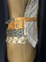 Handmade Upcycled Corset-Back Halter Vest Top & Choker - Image 7