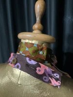 Handmade Upcycled Corset-Back Halter Vest Top & Choker - Image 6