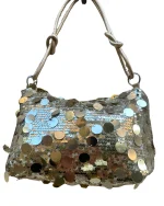 Y2K Sequin Gold Shoulder Bag - Image 2