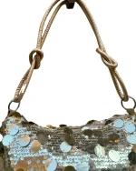 Y2K Sequin Gold Shoulder Bag - Image 3