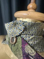 Handmade Upcycled Tie Halter Vest Top & Choker - Image 9