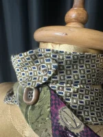 Handmade Upcycled Tie Halter Vest Top & Choker - Image 10
