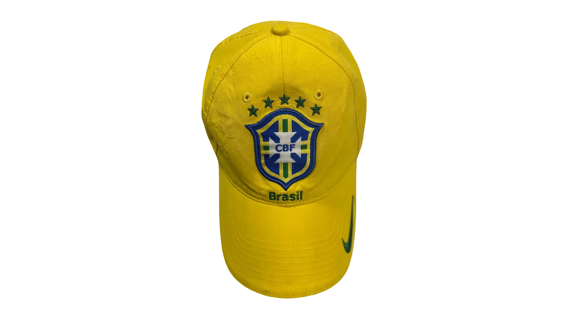 168 268 2000s Nike Brazil Football Cap - Image 1