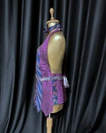 Handmade Upcycled Tie Halter Vest Top & Choker - Image 2