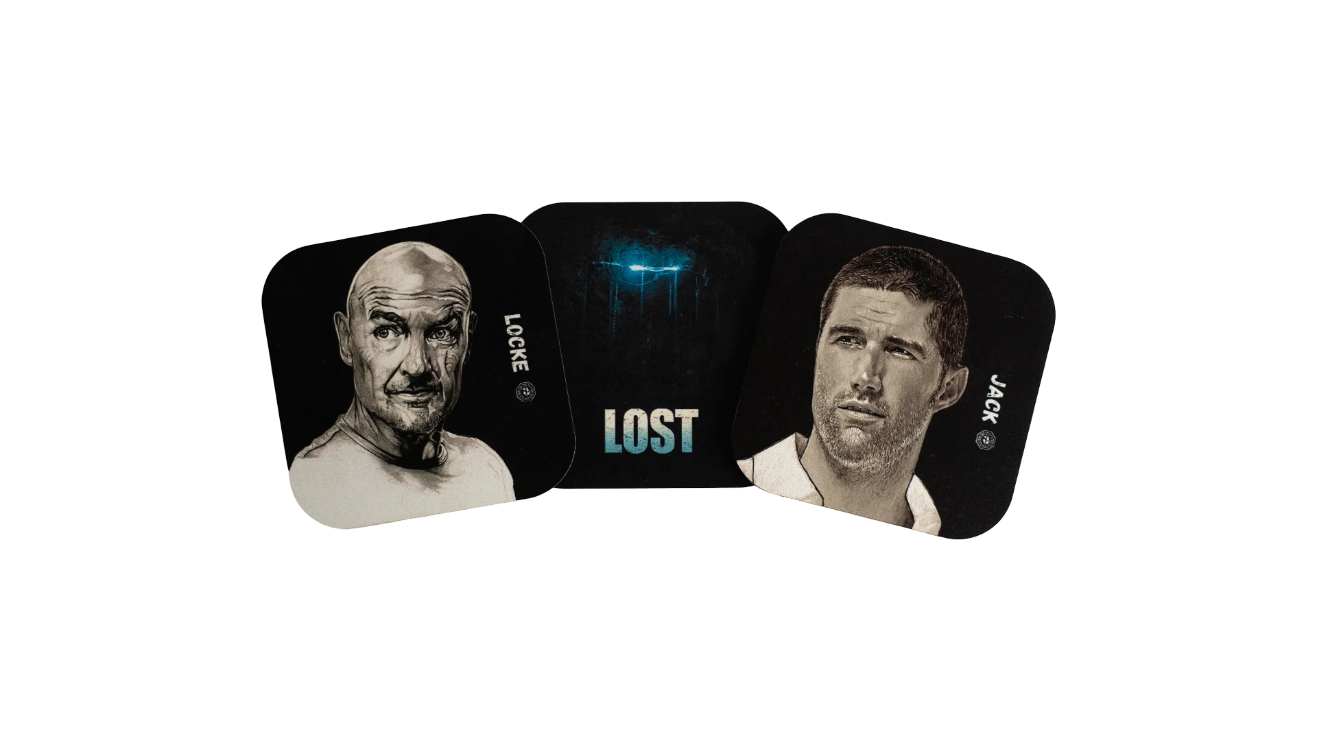 1707 DSC03606 Lost TV Series Wooden Coaster - Image 1