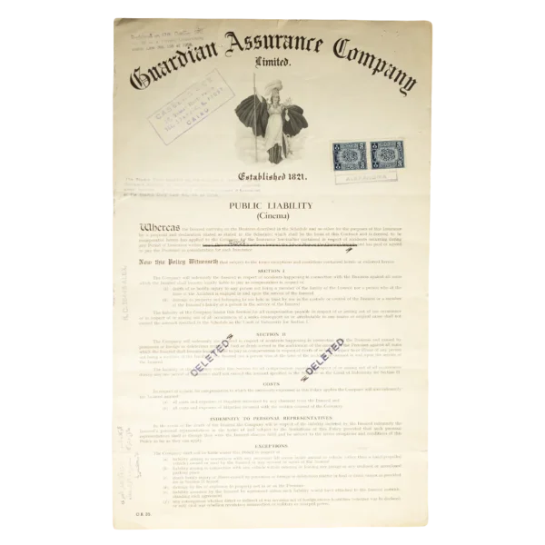 Guardian Assurance Company Public Liability Document