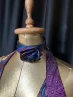 Handmade Upcycled Tie Halter Vest Top & Choker - Image 5