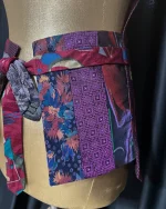 Handmade Upcycled Tie Halter Vest Top & Choker - Image 7