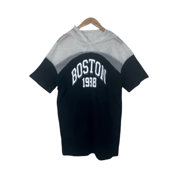 Style Boston 1998 Fishnet Yoke Hooded T-Shirt