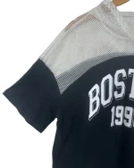 Style Boston 1998 Fishnet Yoke Hooded T-Shirt - Image 2