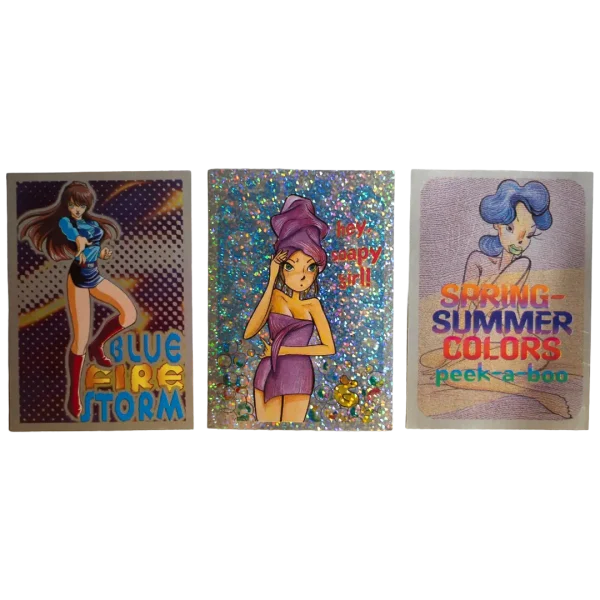 Lot of 3 Illustrated Art Cards