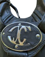 Y2K Just Cavalli Leather Shoulder Bag - Image 9