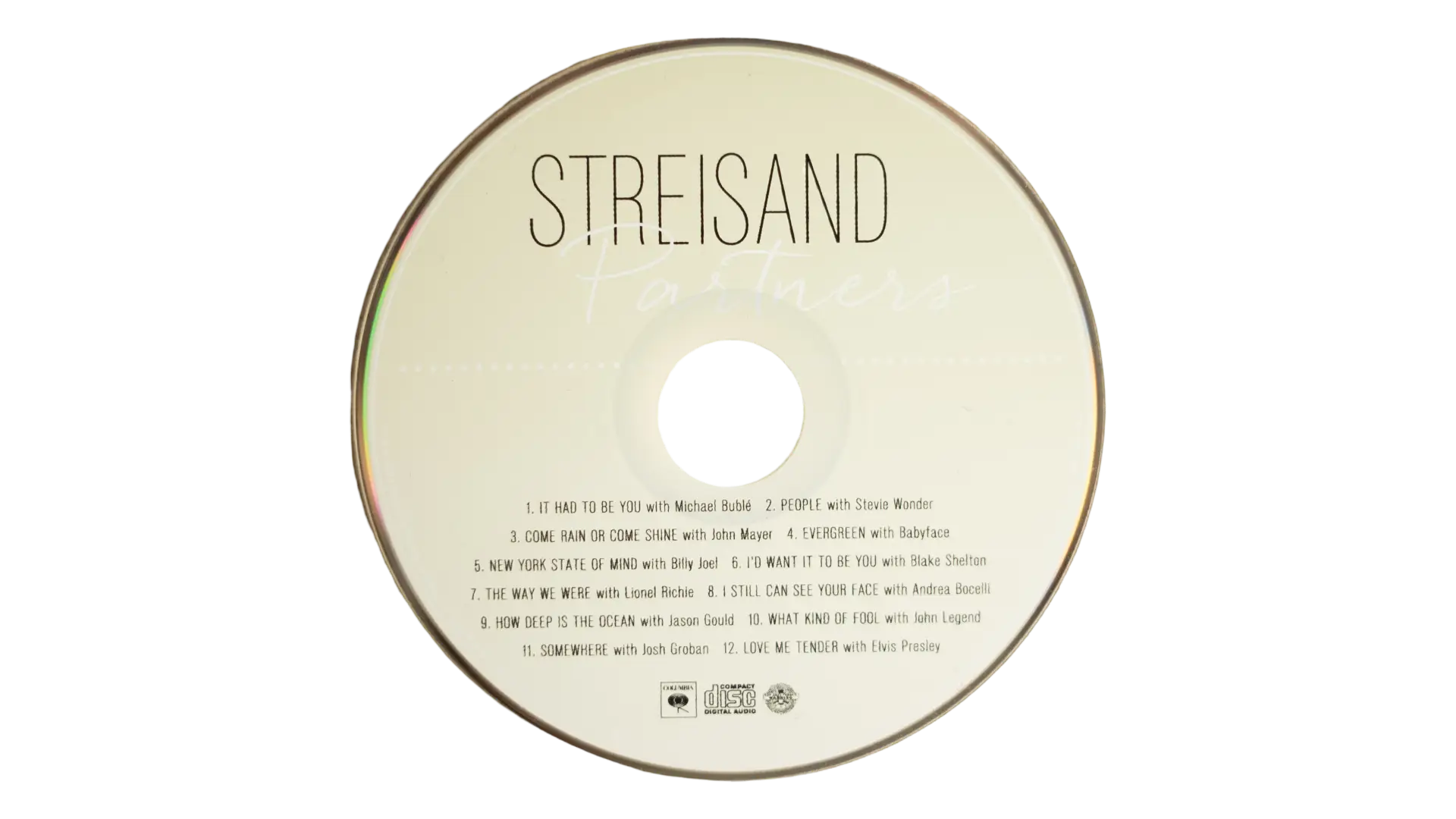235 DSC00376 235 Barbra Streisand - Partners CD Album - Image 1