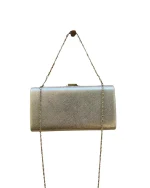 Rhinestone Studded Metallic Evening Clutch Bag - Image 5