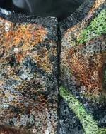 Y2K Abstract Swirl Sequin Cupped Tank Top - Image 6