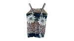 Y2K Embroidered Flower Applique Top