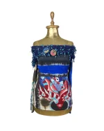 Y2K Save The Queen Mixed Print Off-Shoulder Statement Top - Image 2