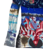 Y2K Save The Queen Mixed Print Off-Shoulder Statement Top - Image 3