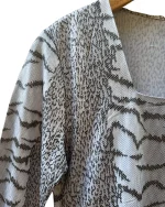 Y2K Metrofive Line Mixed Animal Print Blouse - Image 3