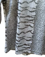 Y2K Metrofive Line Mixed Animal Print Blouse - Image 4