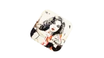 Smoking Woman Illustration Coaster - Image 2
