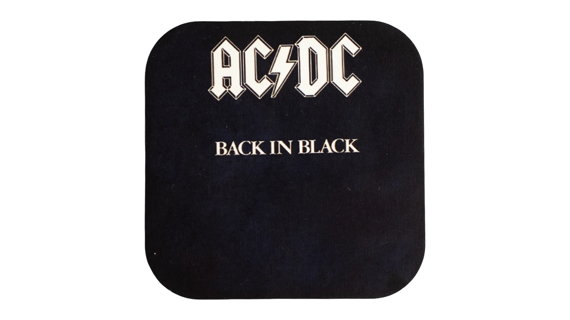3116 DSC05848 AC/DC Back In Black Coaster - Image 1