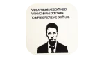 Consumerism Quote Portrait Coaster