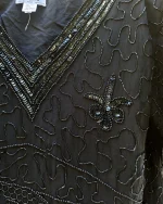 Shakti Embroidered Beaded 100% Silk Blouse - Image 5