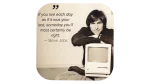 Steve Jobs Quote Coaster