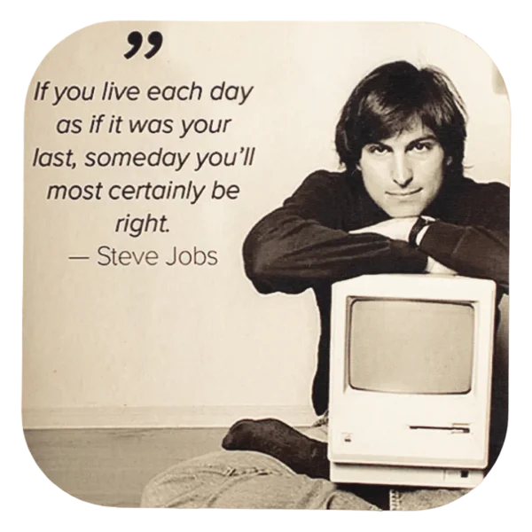 Steve Jobs Quote Coaster