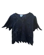 Shakti Embroidered Beaded 100% Silk Blouse - Image 7