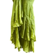 BCBG Maxazria Y2K Beaded Halter Layered Silk Dress - Image 6