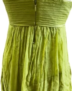 BCBG Maxazria Y2K Beaded Halter Layered Silk Dress - Image 8